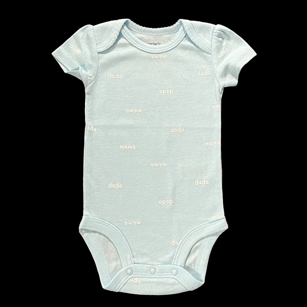 Carter's Baby Girls Bodysuits Size 3 Months Multicolor Soft Cotton Pack‎ of 5